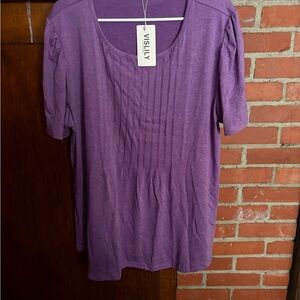 Women's Short Sleeve Purple Tee
